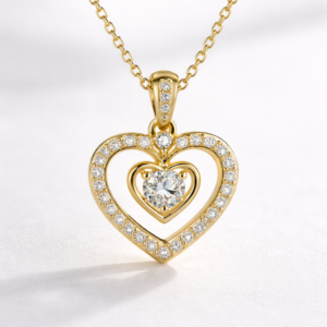 Golden Heart Shine Necklace